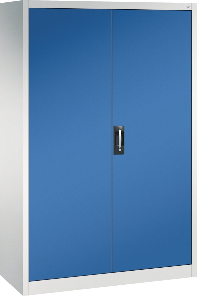CP materialeskab 4 hylder, 1840x1198x453mm,grå/blå