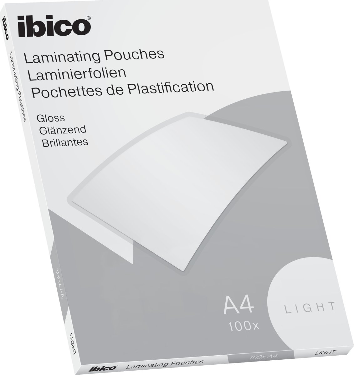 Ibico lamineringslommer, 80my, A4, 100 stk.
