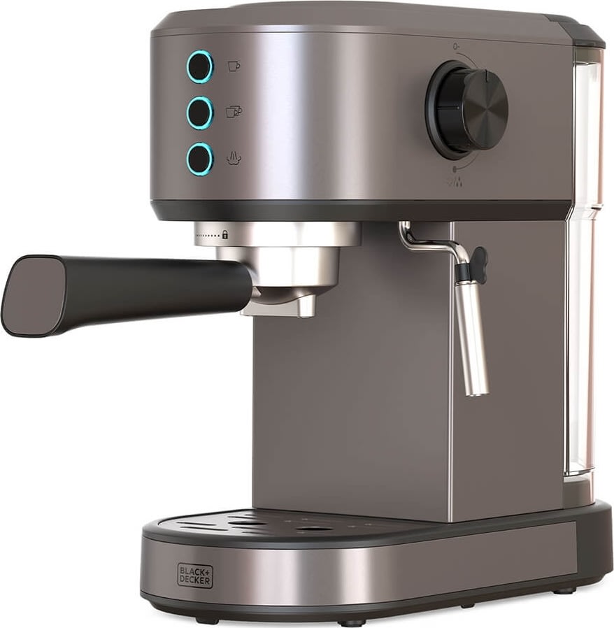 DEMO BLACK+DECKER Espressomaskine, rustfrit stål