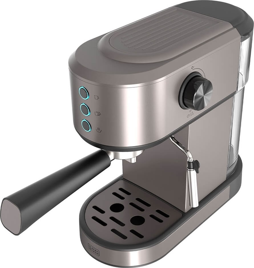 DEMO BLACK+DECKER Espressomaskine, rustfrit stål