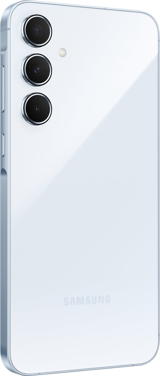 Samsung Galaxy A55 5G Smartphone, 128 GB, lyseblå