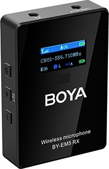 BOYA BY-EM5-K1 Trådløst UHF mikrofonsystem