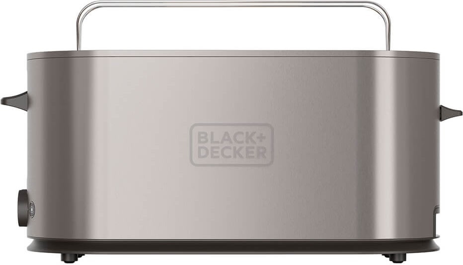 BLACK+DECKER 2-Skiver Brødrister, lang, grå