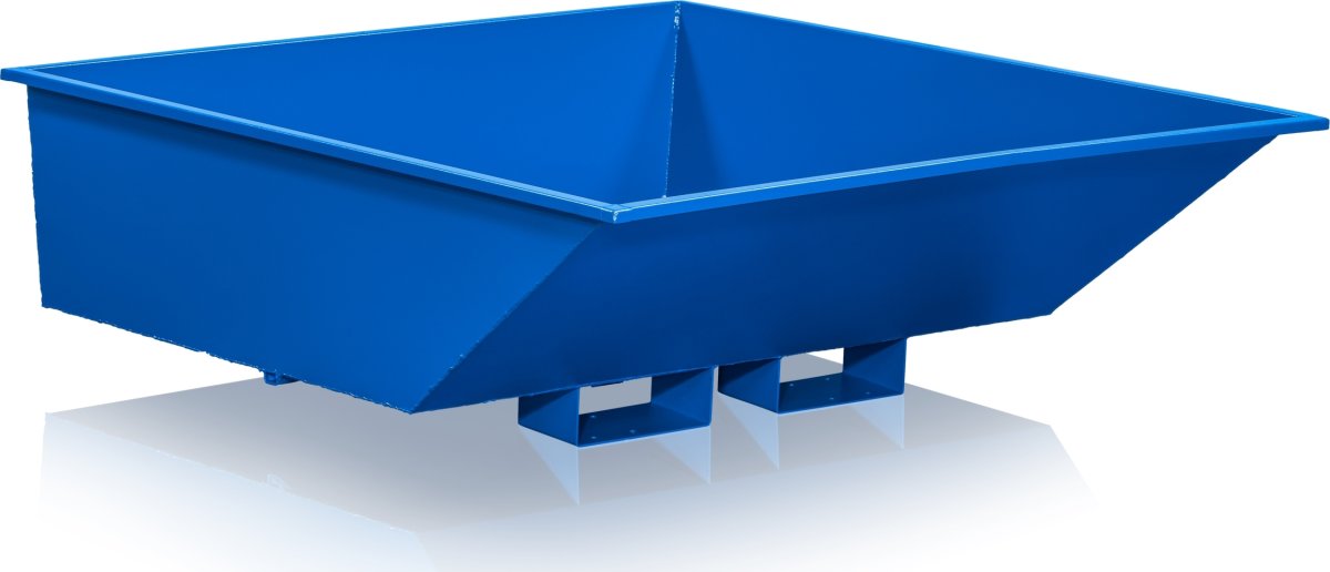 Tipcontainer lav 750 l blå
