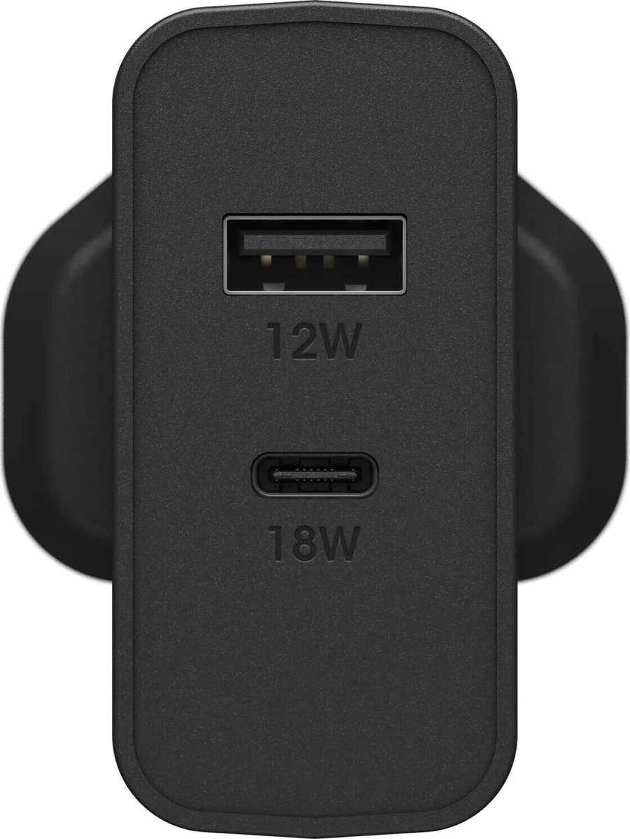 OtterBox USB-A 12W + USB-C 18W Dual Port Adapter