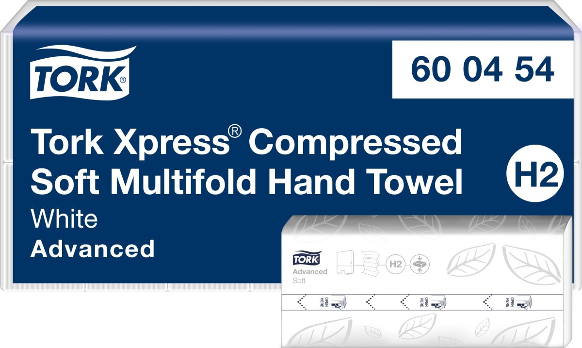 Tork H2 Xpress Compressed Adv. Håndklædeark 6 pk
