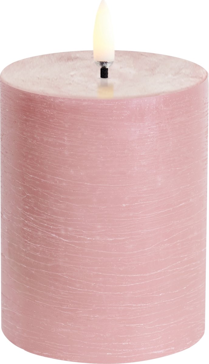UYUNI Pillar LED Lys H10 cm, dusty rose