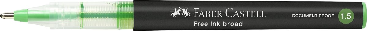 Faber-Castell Free Ink Rollerpen | B | Lysegrøn