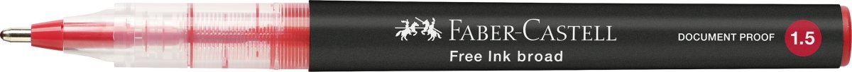 Faber-Castell Free Ink Rollerpen | B | Rød