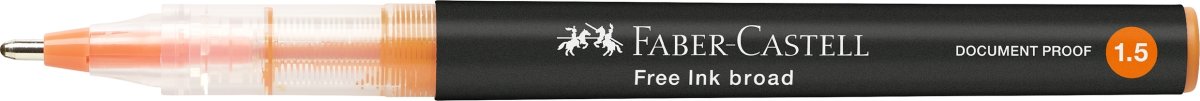 Faber-Castell Free Ink Rollerpen | B | Orange
