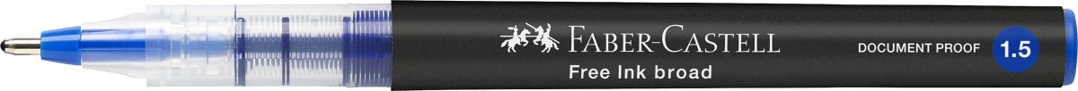 Faber-Castell Free Ink Rollerpen | B | Blå