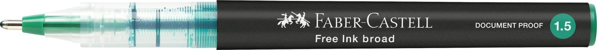 Faber-Castell Free Ink Rollerpen | B | Grøn