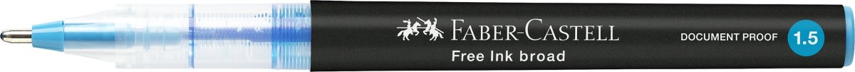 Faber-Castell Free Ink Rollerpen | B | Lyseblå
