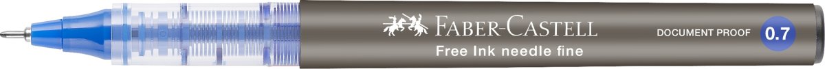 Faber-Castell Free Ink Rollerpen | F | Blå