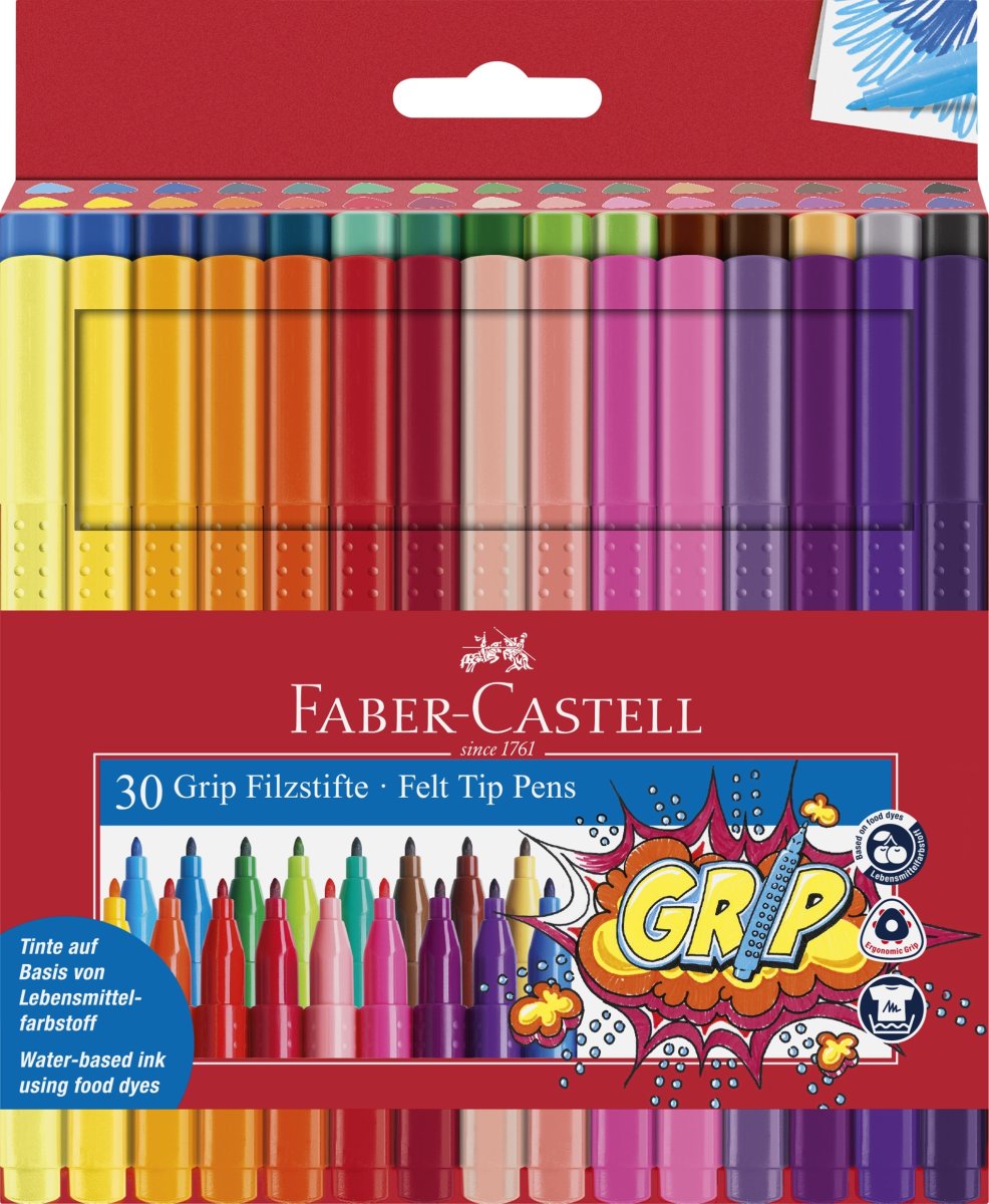 Faber-Castell Grip Tusser | 30 farver