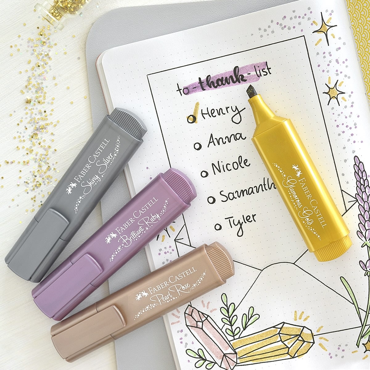 Faber-Castell Highlighter | Metallic | Lilla