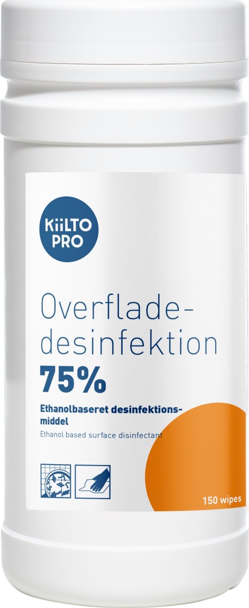 Kiilto Pro Overfladedesinfek. 75% | Wipes | 150stk