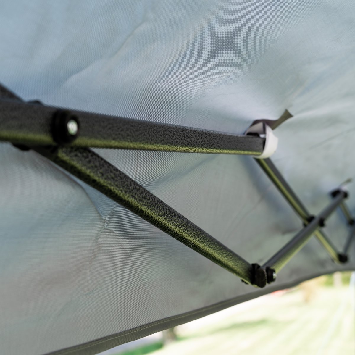 Easy Up Pavillon 3x3 m. med buretape, Grå