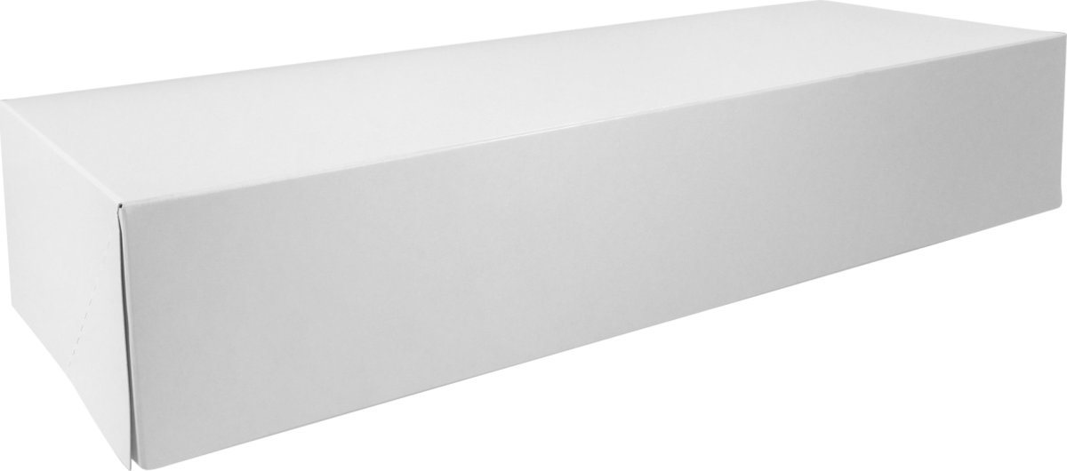 Smørrebrødsæske, hvid, 48x18x9 cm, 100 stk.