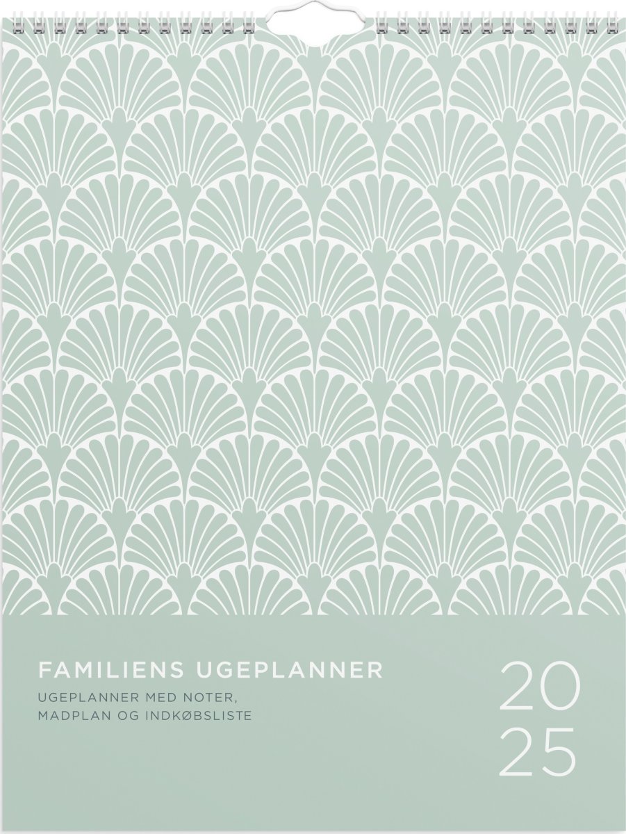 Mayland 2025 Familiekalender, ugeplan m. lister