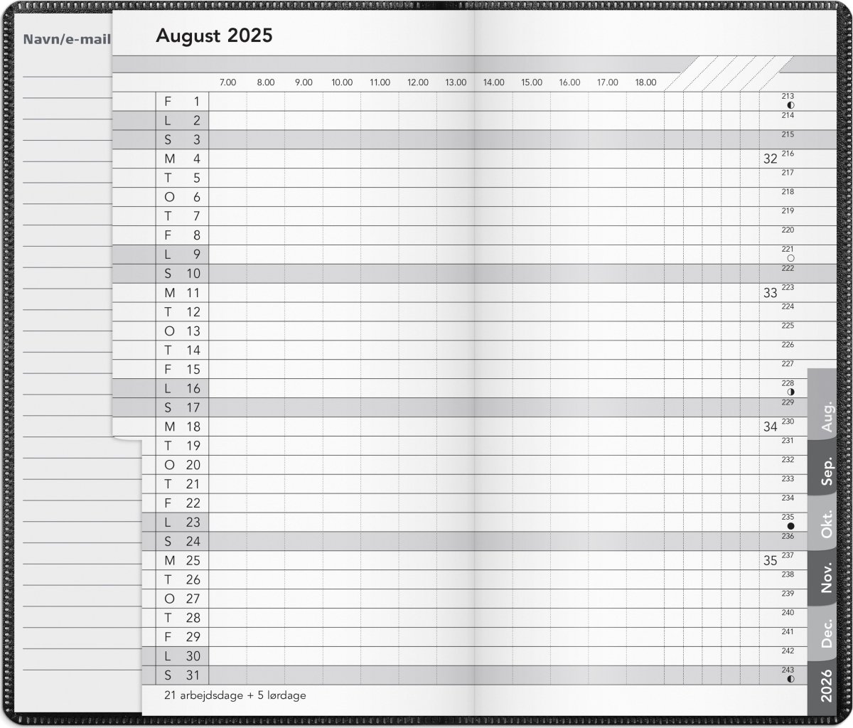 Mayland 2025 Basic Månedskalender