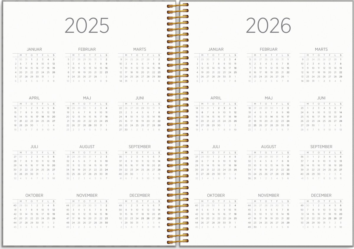 Mayland 2025 Organizer & Notes Ugekalender