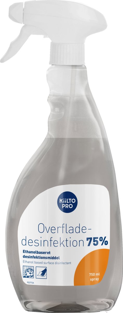Kiilto Pro Overfladedesinfek. 75% | Spray | 750 ml