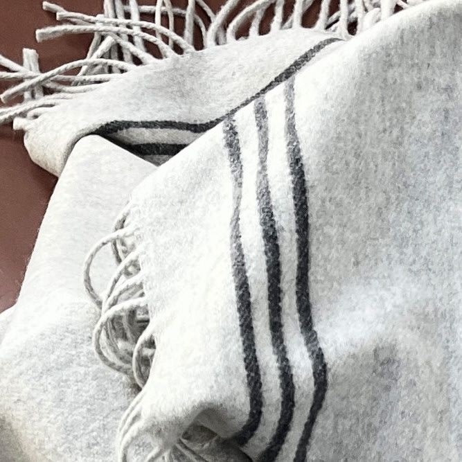 Care By Me Aran Plaid 132x180 cm, grå