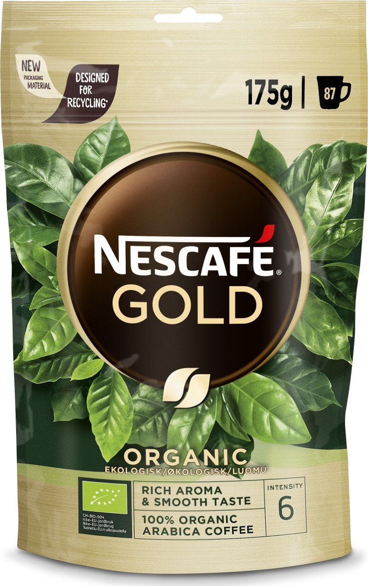 Nescafé Gold Organic instant kaffe, 175g