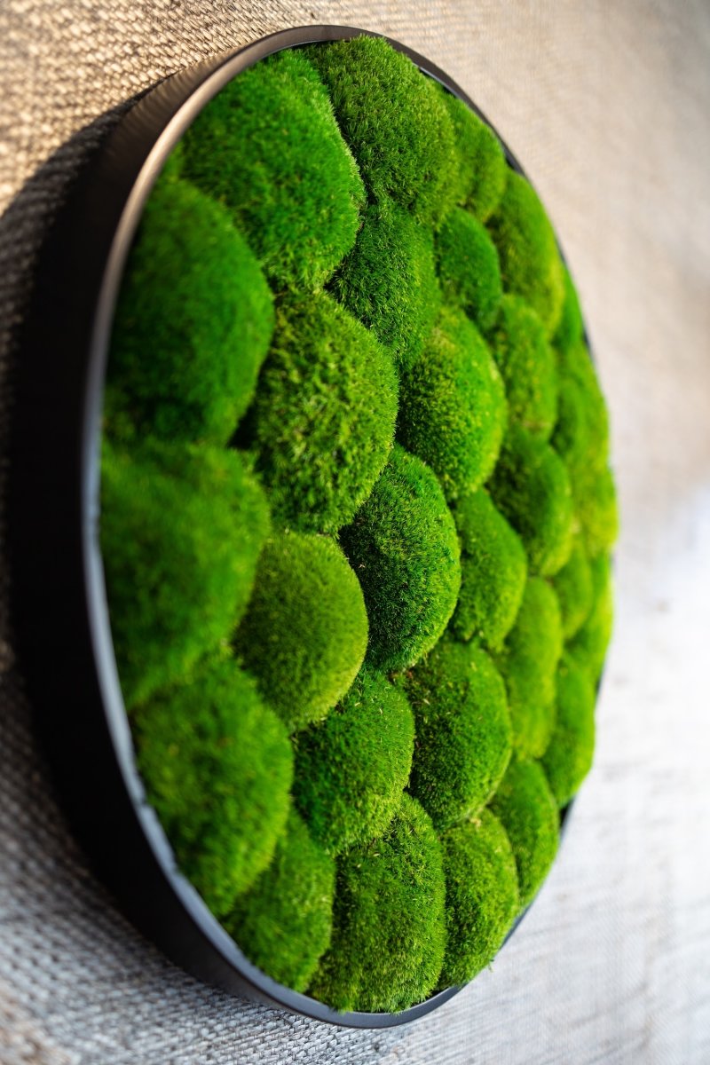 Pudemosbillede, Ø60 cm, m/ramme