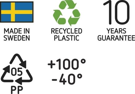 SmartStore Recycled plastboks inkl. låg, 32L