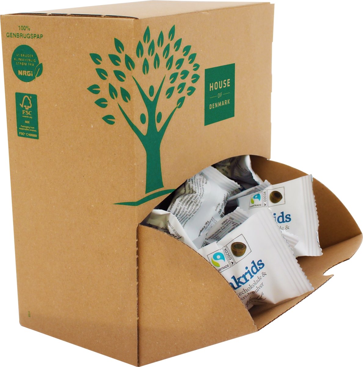 Lakrids-Chokokugle, Display karton, 60 x 4,2 g