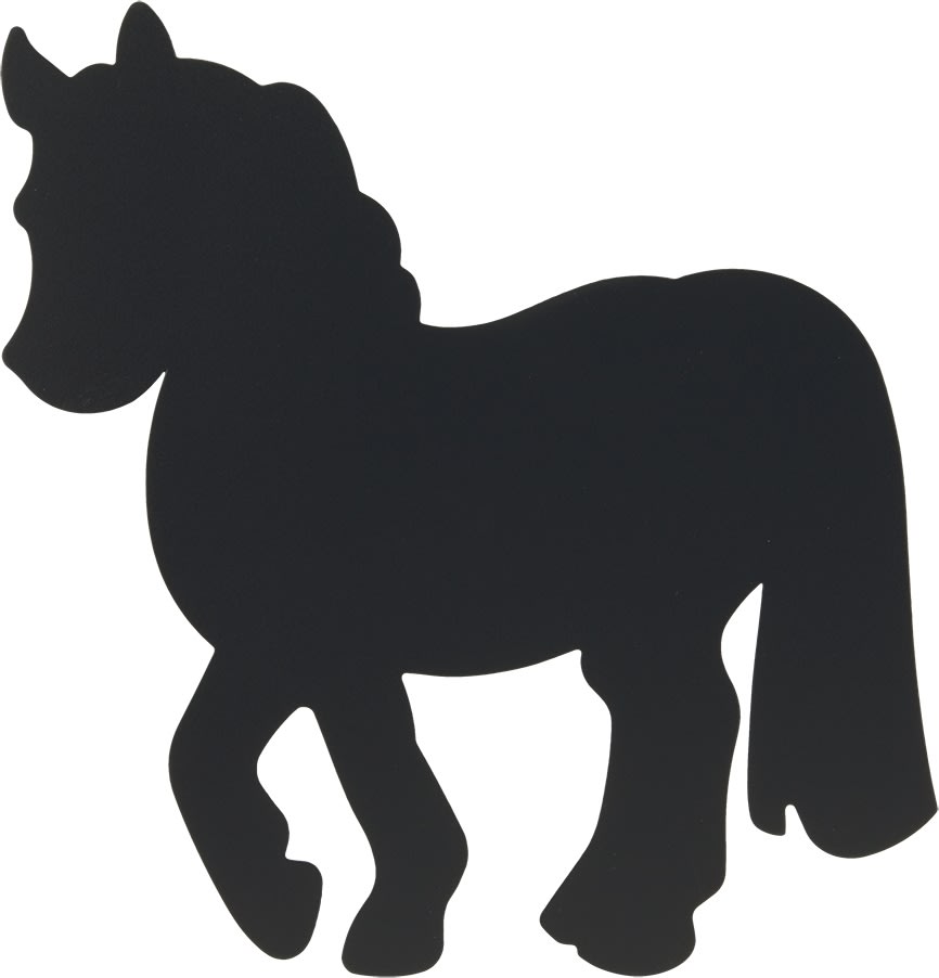 Securit Silhouette Horse Kridttavle