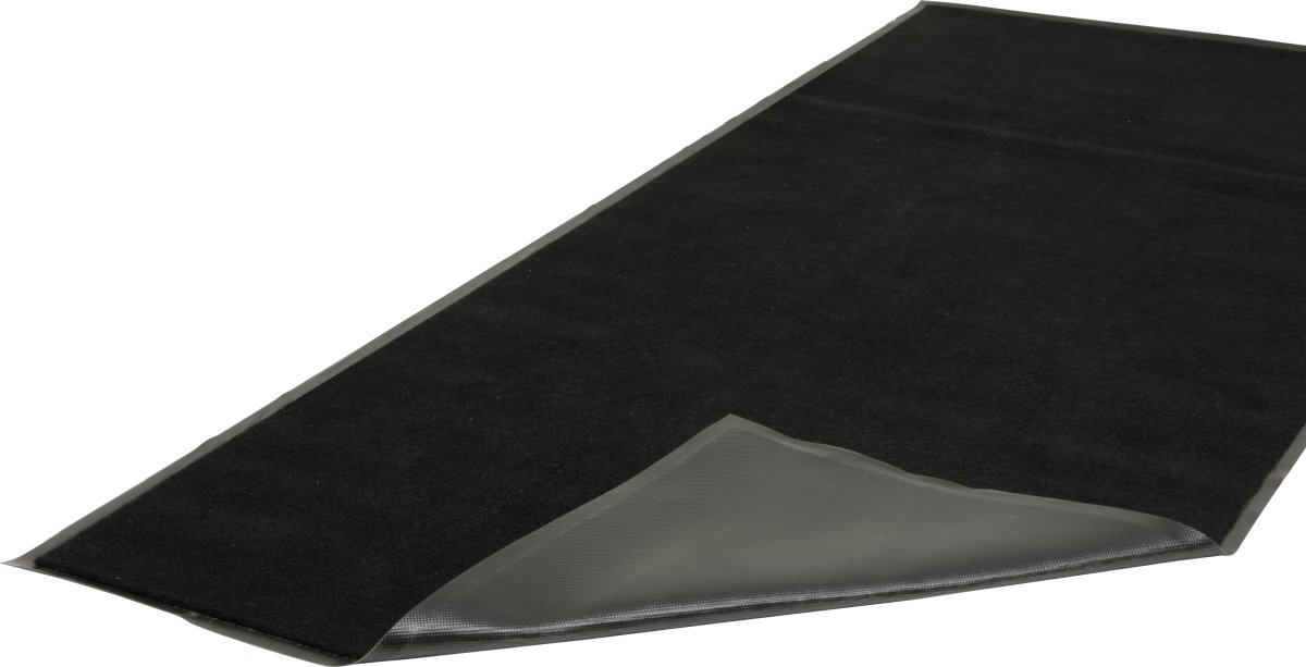 Skridsikker tæppe/måtte, 200x90 cm, sort