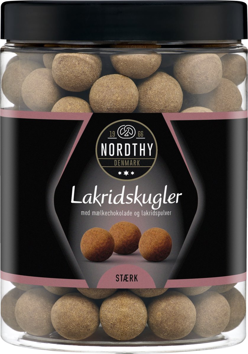 Nordthy Stærke Lakridskugler med chokolade, 600g