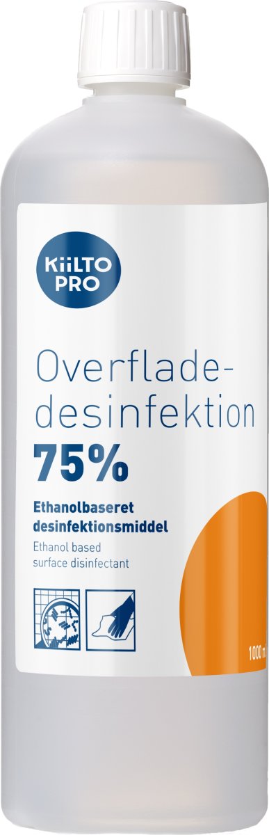 Kiilto Pro overfladedesinfek. 75% | Flydende | 1 L
