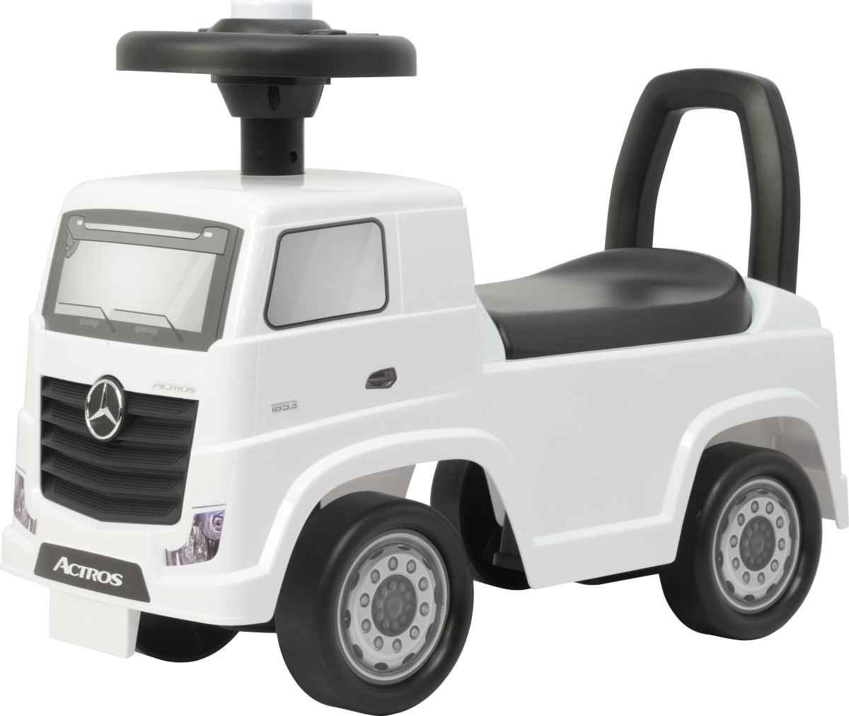Gåbil Mercedes Actros lastbil til børn, hvid