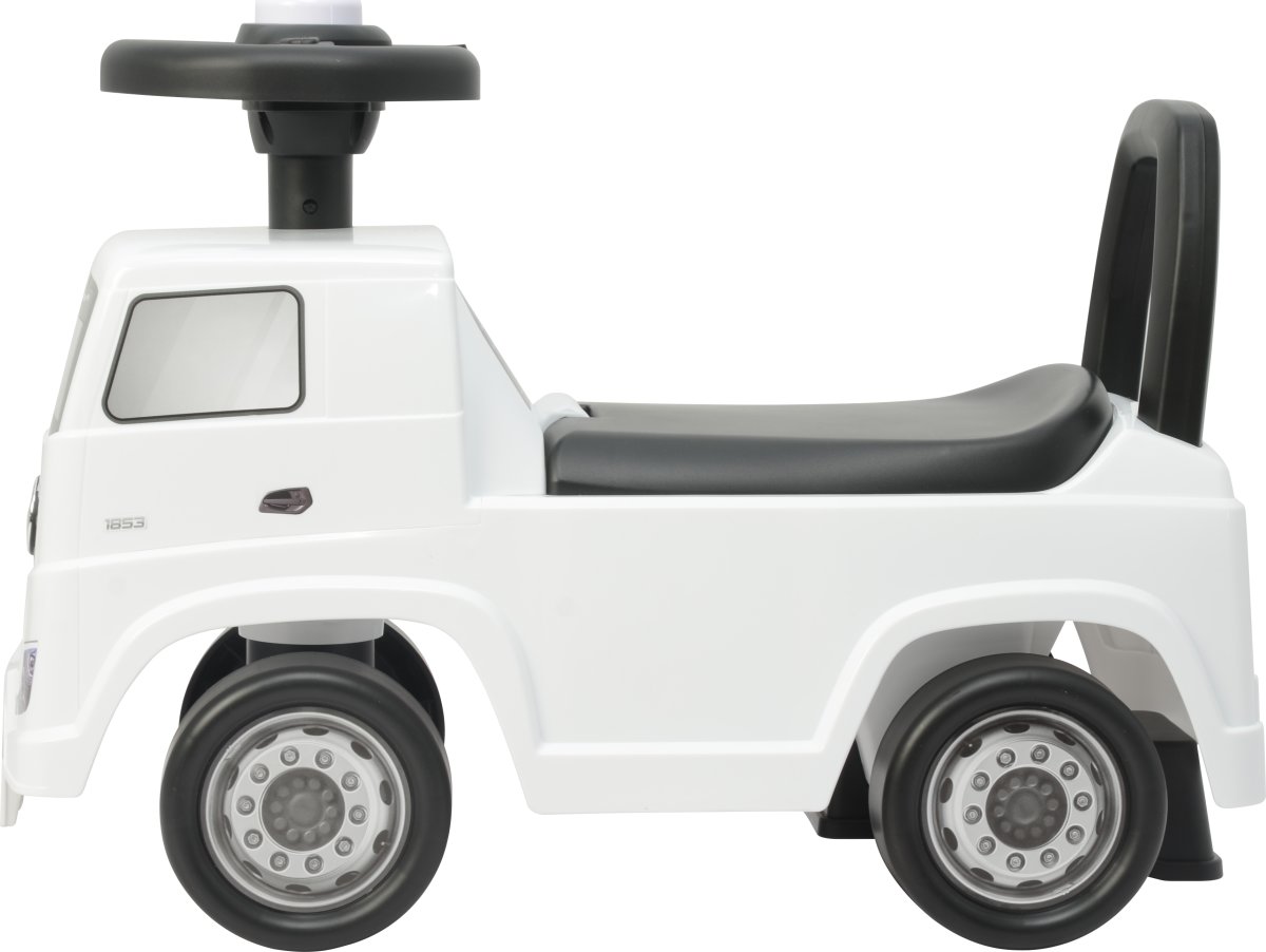 Gåbil Mercedes Actros lastbil til børn, hvid