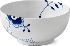 Royal Copenhagen Blå Mega Riflet Skåle 15 og 18 cm