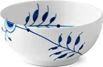 Royal Copenhagen Blå Mega Riflet Skåle 15 og 18 cm