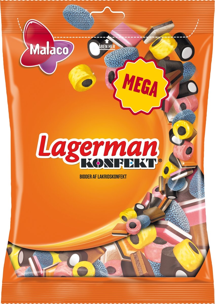 Malaco Lagerman Lakridskonfekt, 520g