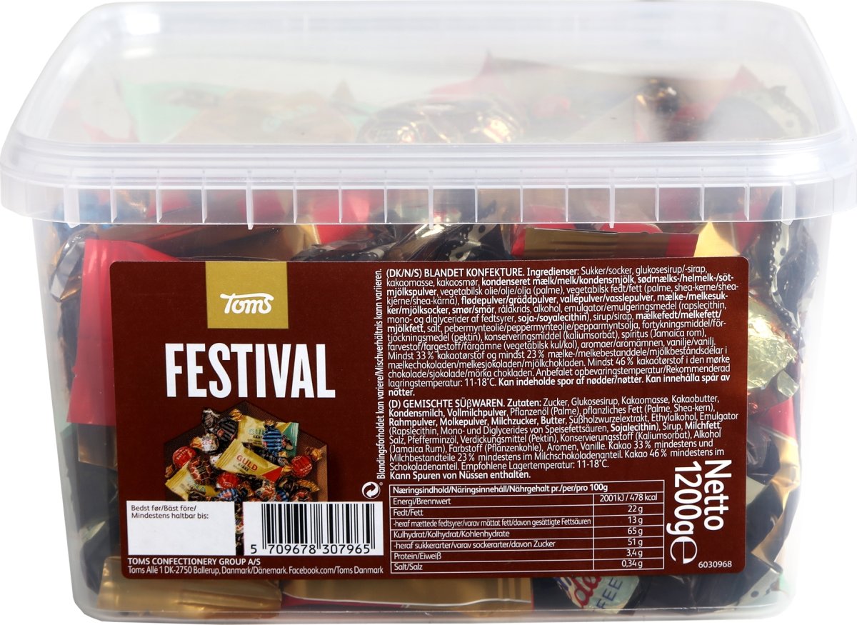 Toms Festival Chokolade, 1,2 kg