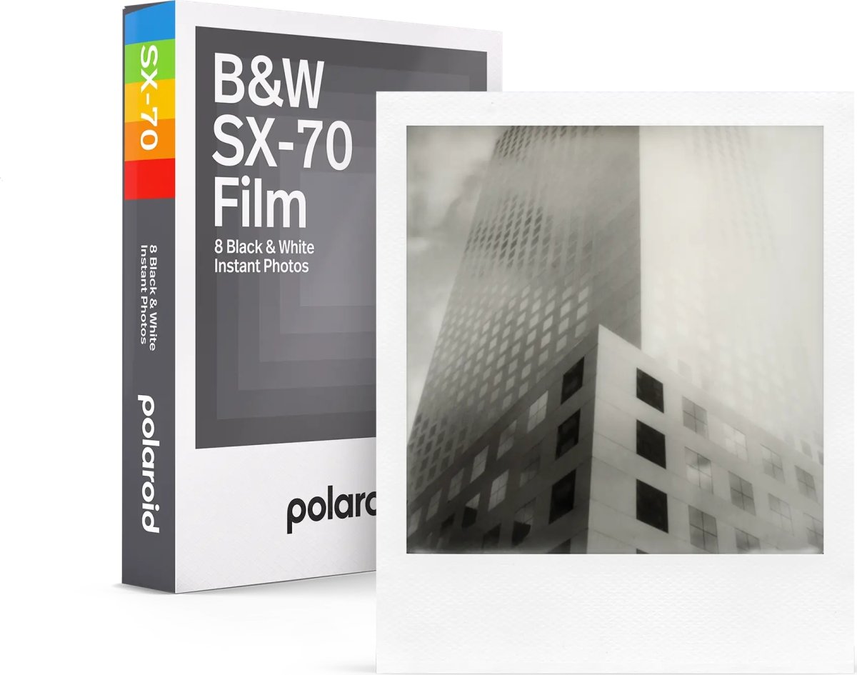 Polaroid SX-70 Sort/Hvid Film, 1 pk.