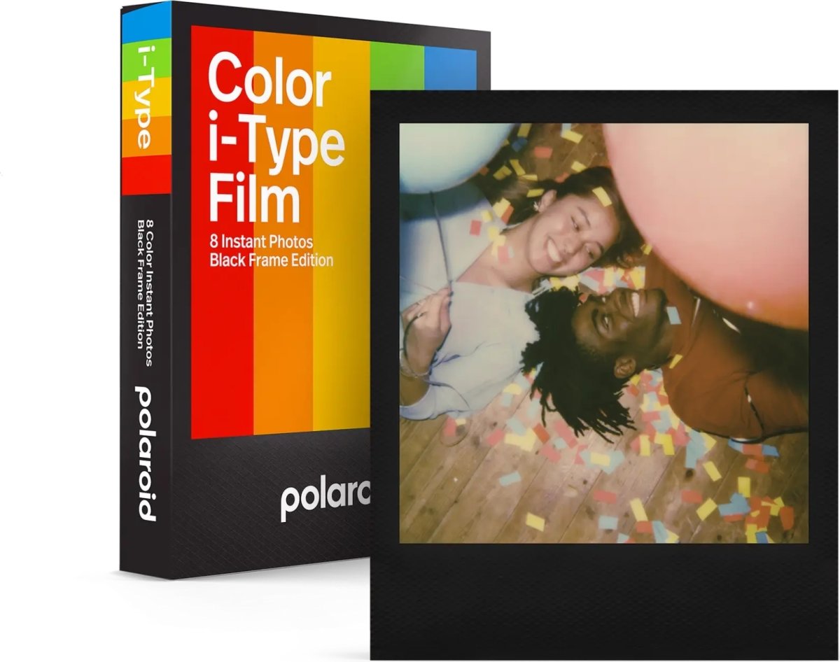 Polaroid i-Type Farvefilm, 1 pk., sort ramme