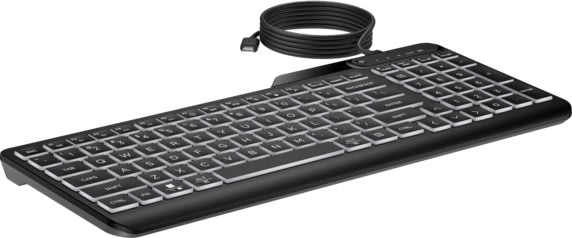 HP 400 Bagbelyst kablet Tastatur, sort