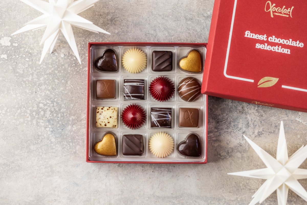 Xocolatl Christmas Red Box, 140 g