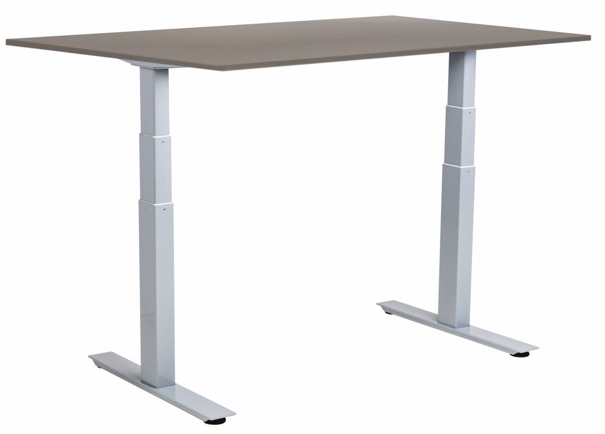 Sun-Flex III hæve-sænkebord, 140x80, Grå/grå