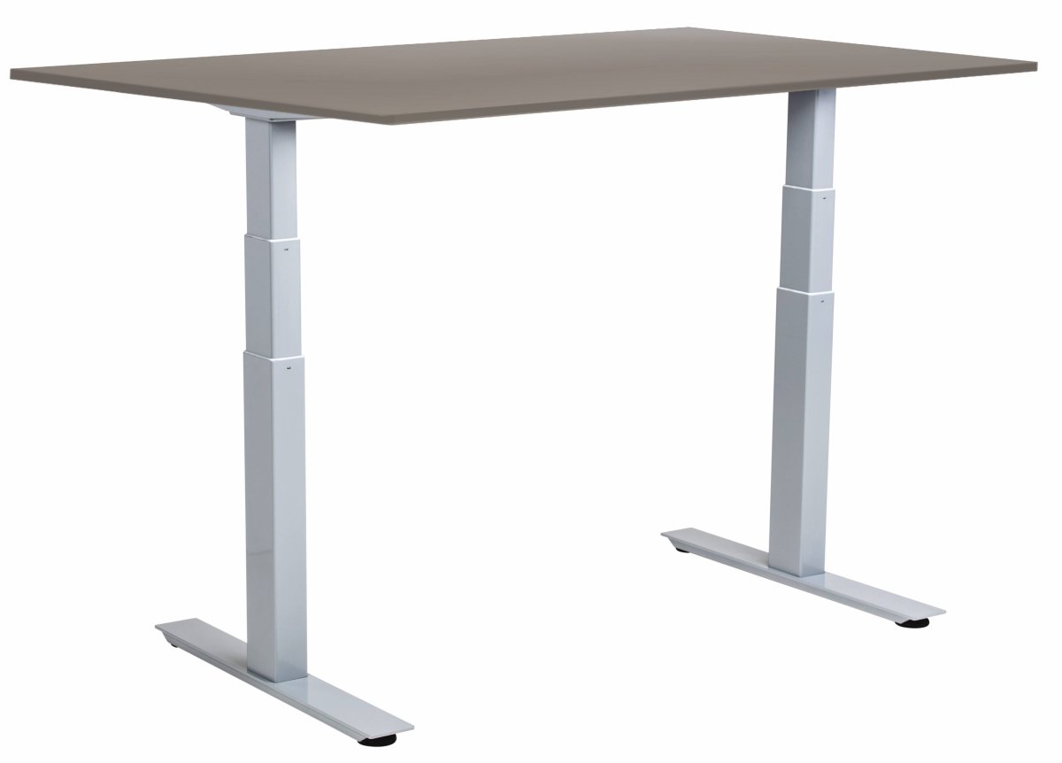 Sun-Flex III hæve-sænkebord, 140x80, Grå/lysegrå