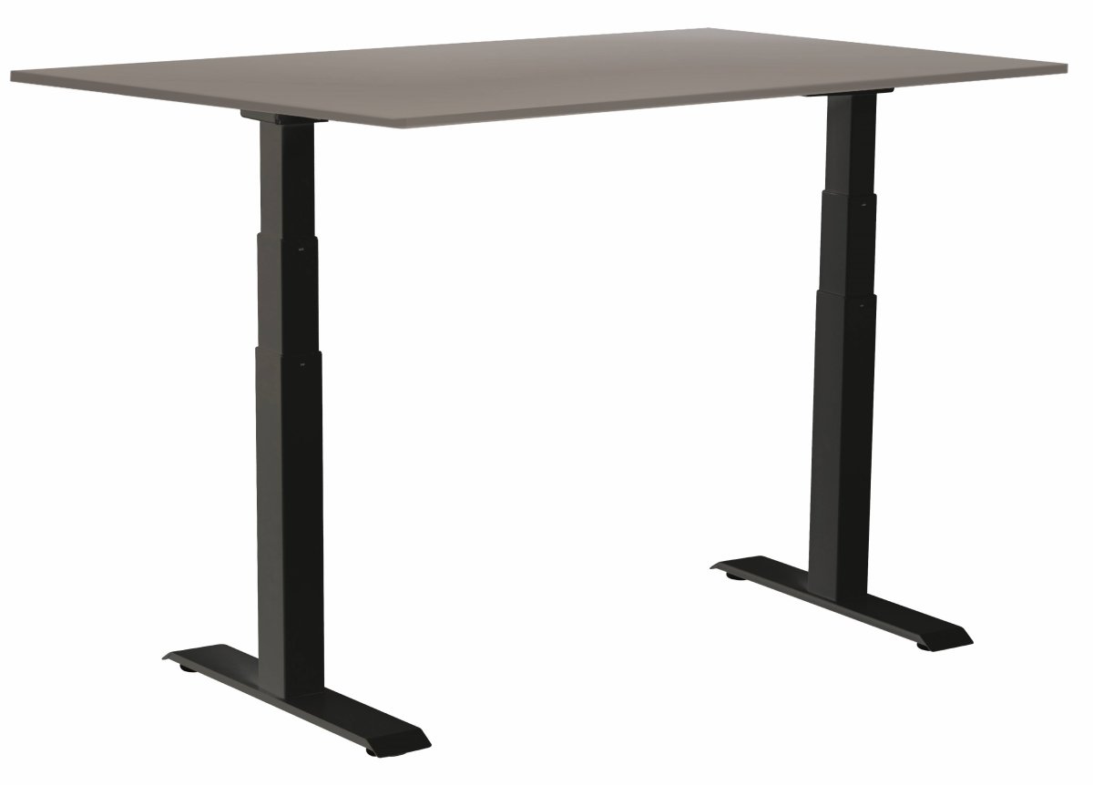 Sun-Flex III hæve-sænkebord, 160x80, Sort/grå
