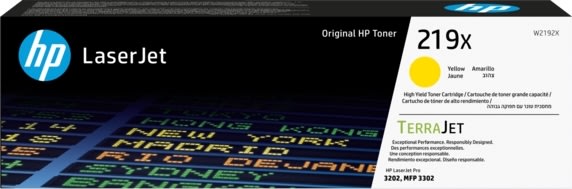 HP LaserJet 219X lasertoner, gul, 2.500 sider
